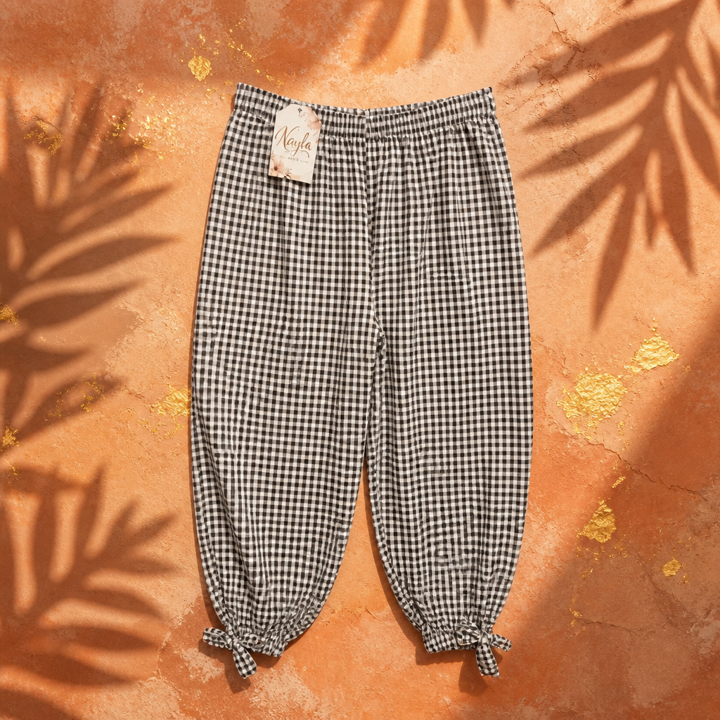 Pantalón Vichy nudo
