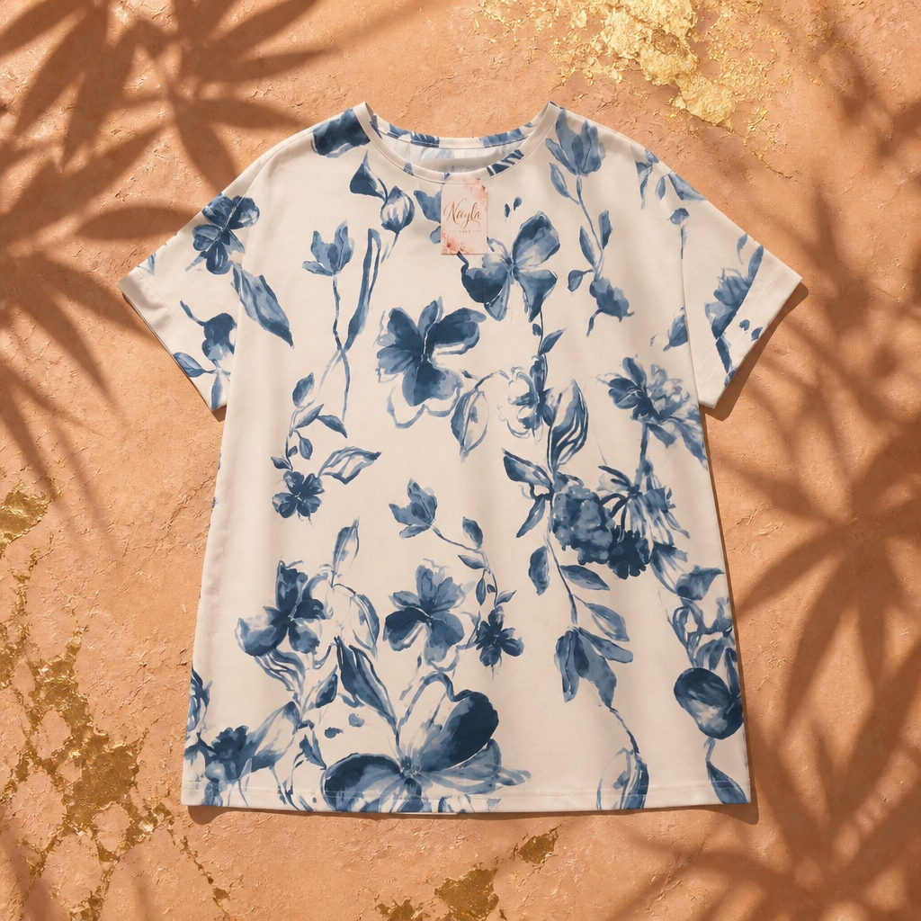 Camiseta flores