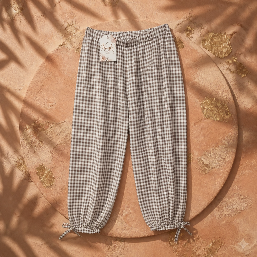 Pantalón Vichy nudo