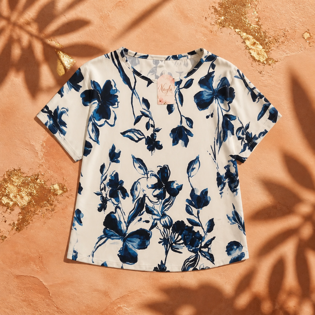 Camiseta flores