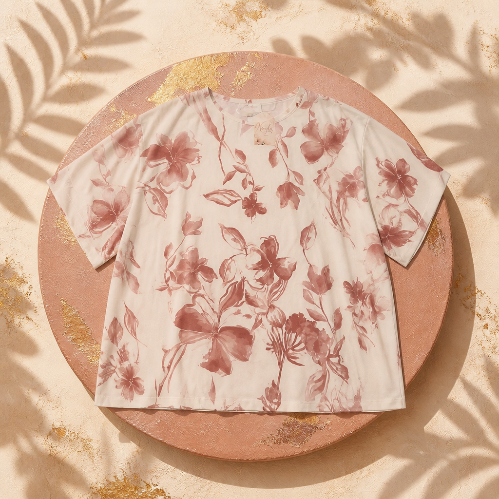 Camiseta flores
