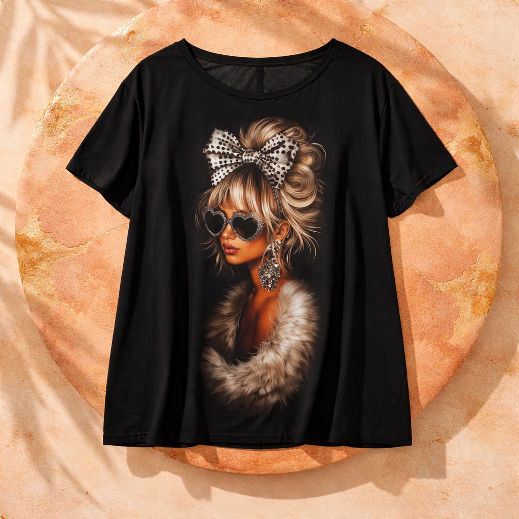 Camisetas estampadas black