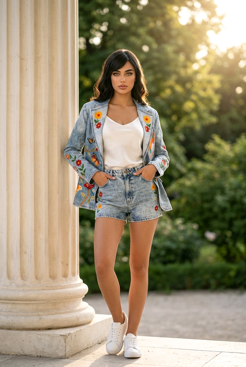 Chaqueta mariposas