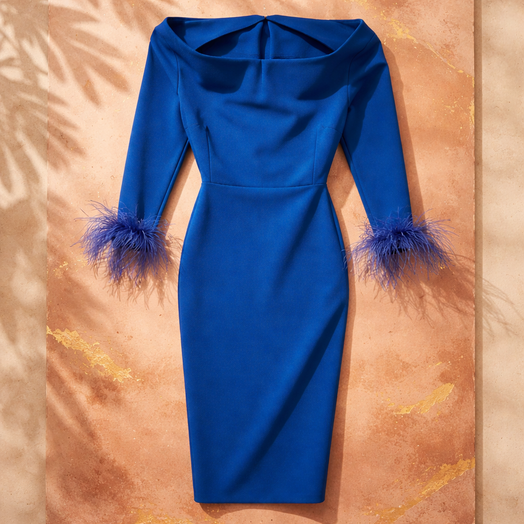 Vestido pluma