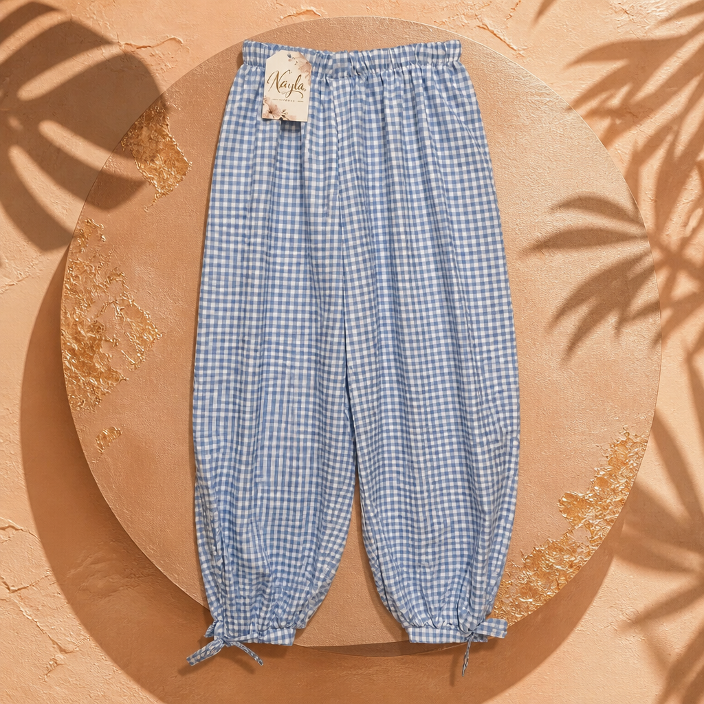 Pantalón Vichy nudo