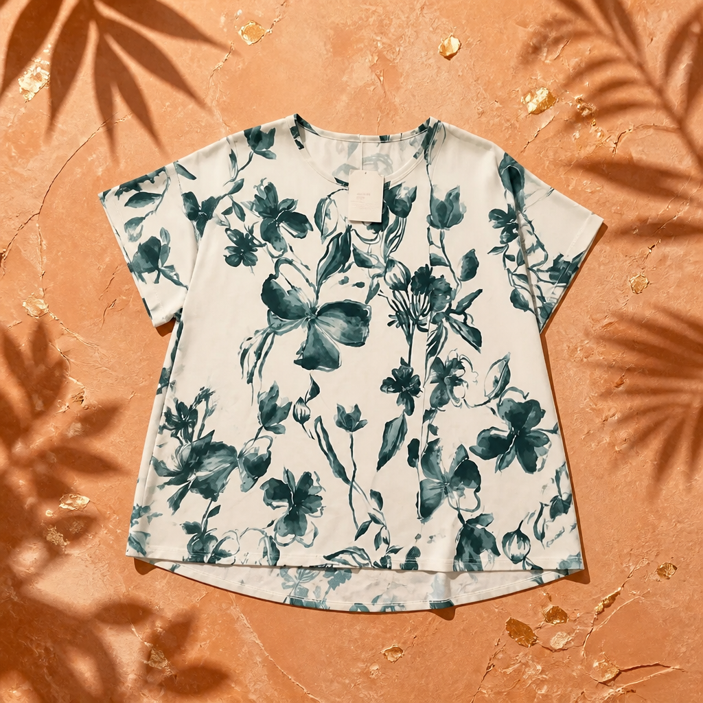 Camiseta flores