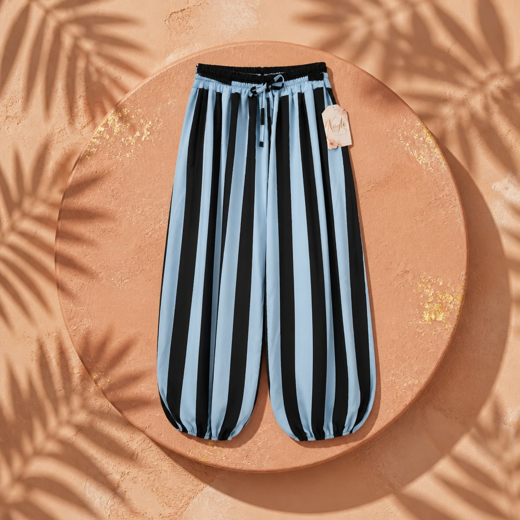 Pantalones globo rayas