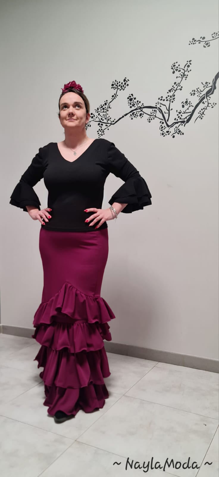 Falda Flamenca Lisa