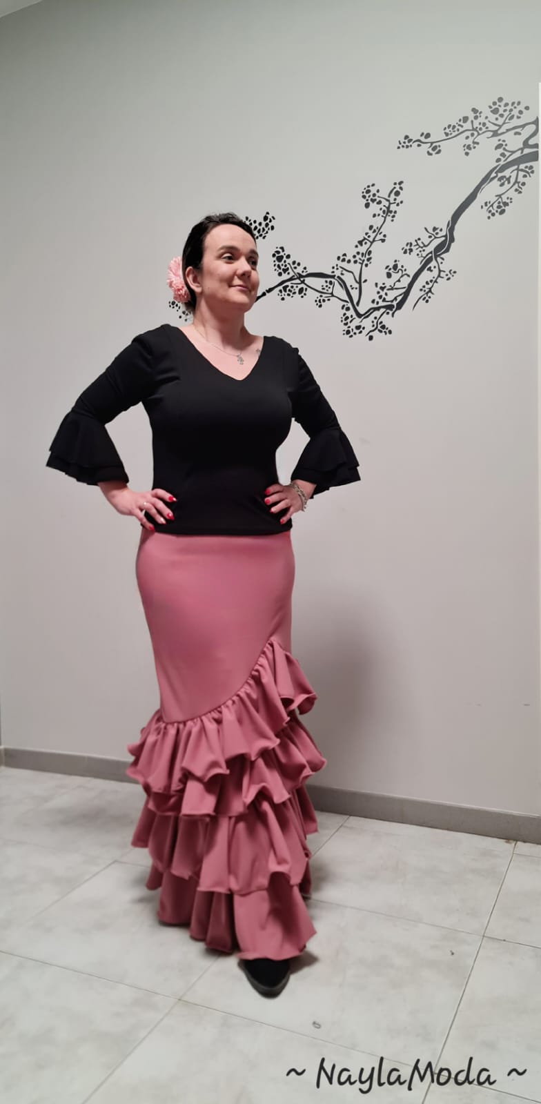 Falda Flamenca Lisa